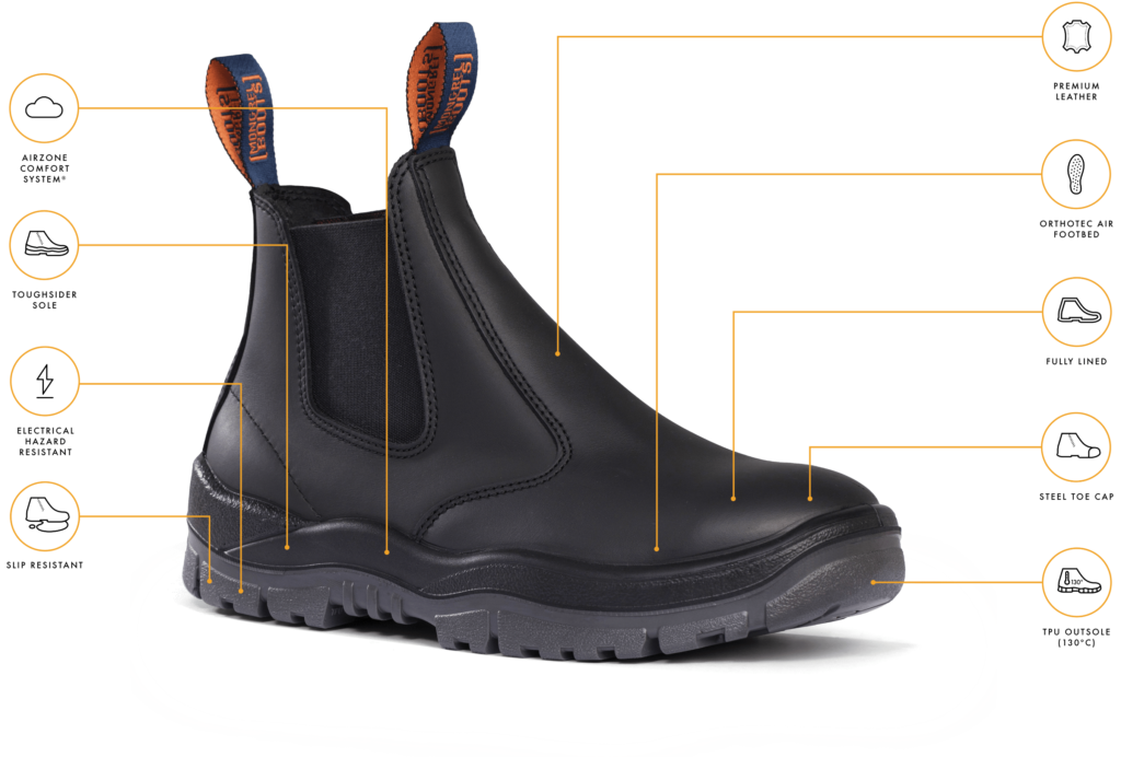 Premium Elastic Sided Boot | Safety Work Boots | Mongrel Boots